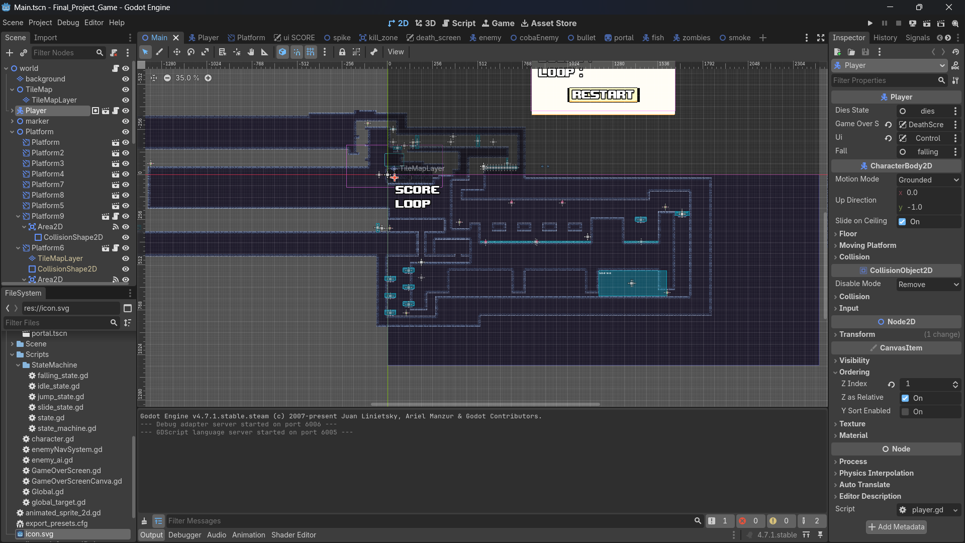 Dungeon Loop Game Screenshot